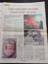 Cumhuriyet Bilim Teknik Gazetesi - 12 Şubat 2005 - Sayı 934 - Görmeyen Ressam Armağan'ın Beyni Merak Konusu - Toplu Tükenişin Nedeni Yanardağ Mı - Niçin En Az 21 Duyumuz Var - Avrupa Birliği Yolunda Üniversiteler