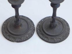 Osmanlı Dönemi Bronz Bir Çift Şamdan