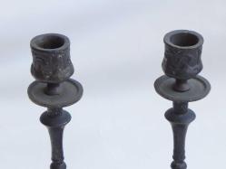 Osmanlı Dönemi Bronz Bir Çift Şamdan