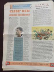 Cumhuriyet Spor Gazetesi - 15 Ocak 2008 - Türkiye Aşığı Dudley-Frank Ribery - Nicolas Anelka - Eric Gerets - Mircea Lucescu - Filenin Altın Kızları - Dağdan Ralliye - Fatih Terim - Yaşar Büyükanıt