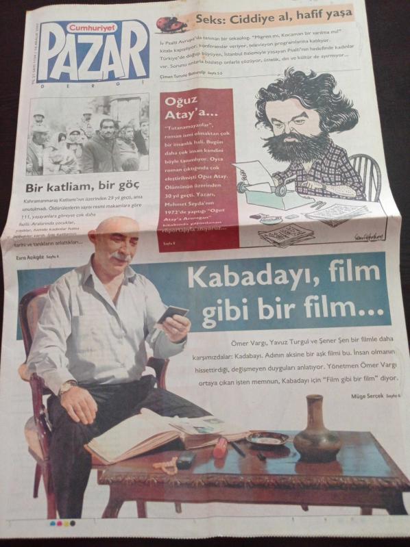 Cumhuriyet Pazar Gazetesi 16 Aralık 2007 Sayı 1134 Fadik  