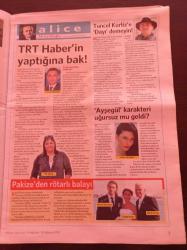 Milliyet Televizyon Gazetesi - 14 Ağustos 20 Ağustos 2010 - Bade İşçil Posteri-Rojda Demirer Fotoğrafı - Geniş Aile Dizisi - Fırat Tanış -  Emina Sandal Sırbistan'daki Gibi Sevilmek İstiyorum - Tuğba Karaca