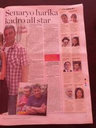 Milliyet Televizyon Gazetesi - 14 Ağustos 20 Ağustos 2010 - Bade İşçil Posteri-Rojda Demirer Fotoğrafı - Geniş Aile Dizisi - Fırat Tanış -  Emina Sandal Sırbistan'daki Gibi Sevilmek İstiyorum - Tuğba Karaca