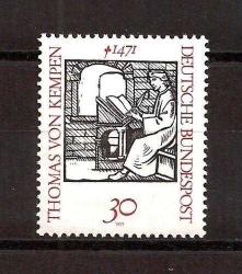 ALMANYA 1971 THOMAS VON KEMPEN MNH