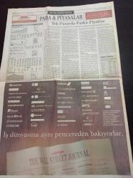 Milliyet The Wall Street Journal Gazetesi - 7 Nisan 1997 - Sayı 48 - Seks Sinekler Ve Videoteyp-Türk Yatırımcılar Paralarını Artık Barışa Yatırıyor- Uçaksavar Kadar Etkili Av Tüfeği - İsviçre Saatleri Geri Kalıyor