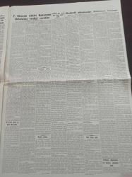 Cumhuriyet Gazetesi - 7 Haziran 1956 - Hürriyet Partisi Vekili Taner Güneşin Adalet Bakanının İddialarına Verdiği Cevaplar - Milli Koruma Tasarısı Dün Kabul Olundu - Orgeneral İsmail Hakkı Tunaboylu- İsmet İnönü Fotoğrafı - Kremli Puro Tuvalet Sabunu İlanı