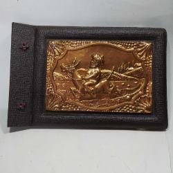 NASRETTİN HOCA BAKIR KAPAKLI KÜÇÜK BOY FOTOĞRAF ALBÜMÜ--14 YAPRAK