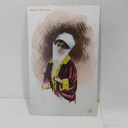 KRT101----DOĞU GÜZELİ BEAUTE ORİANTELE YAŞLI ÇİZİM KADIN KARTPOSTALI