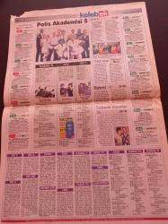 Bugün Kelebek Gazetesi - 4 Eylül 1996 - Aşk Ekmek Şarap - Kaçamak Aşkların Yıldızı Avustralya Kraliçesi Elle Macpherson Fotoğrafı - Mahsun Kırmızıgül - Şişmanlar Elvis Presley Tarikatı Kurdu