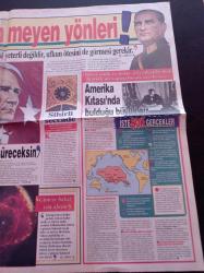 Posta Gizemler Dünyası Gazetesi - 6 Kasım 1996 - Sırlar Kenti İstanbul'un Altından Sesler Geliyor - Atatürk'ün Bilinmeyen Yönleri - Titicaca Gölü'nde Uso Üssü Bulundu - Çürümeyen Ceset - Sihirli Seccade