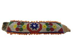 Antika el işi cam boncuk işi bileklik. ay yıldız model. Cezaevi İşi Bileklik - 16cm x 3cm