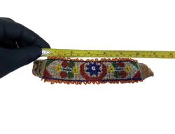 Antika el işi cam boncuk işi bileklik. ay yıldız model. Cezaevi İşi Bileklik - 16cm x 3cm