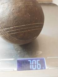BOCCE OYUN TOPU, DEMİR 706 GRAM.