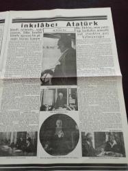 Cumhuriyet 10 Kasım 1938 Sayısı Tıpkı Basım- 10 Kasım 1938 - Atatürkümüzü Kaybettik - İnkilabcı Atatürk- Atatürk'ün Hayatı - Atamızı Tavaf - Asker Atatürk - Atatürkün Son Günleri