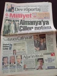 Milliyet Gazetesi - 22 Ocak 1997 - Türkiye Kupası'nda Erken Final Fenerbahçe Beşiktaş Maçı - Almanya'ya Tansu Çiller Rotası - Susturucu Abdullah Çatlı'ya Ait - Necmettin Erbakan - Recep Tayyip Erdoğan - Mehmet Ağar'ın İtirafı