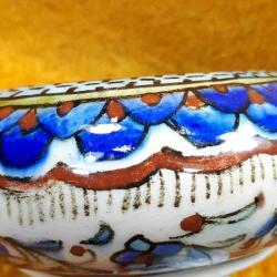 VINTAGE EL BOYAMA KÜTAHYA ÇİNİ ÇANAK