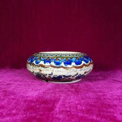 VINTAGE EL BOYAMA KÜTAHYA ÇİNİ ÇANAK