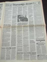 Takvim Gazetesi - 29 Nisan 1996 - İzmirli Manken Hülya Arık Fotoğrafı - Liderlere Sorulacak Nereden Buldun - İzmir'de 53 AIDS'li Var - Refah Partisi - Mega Star Tarkan Konseri