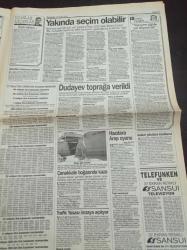 Takvim Gazetesi - 25 Nisan 1996 -Kadir Has'tan 5 Milyarlık Bağış - Anayol'da Çatlak-İbrahim Tatlıses ve Muazzez Ersoy Fotoğrafı - Yıldız Kenter - Olacak O Kadar - Bülent Ecevit Yakında Seçim Olabilir - 32 Milyara Koltuk - Kupa Galatasaray'ın
