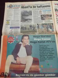 Takvim Gazetesi - 29 Nisan 1996 - Münir Özkul Hayata Dönüşümü Karıma Borçluyum -İzmirli Manken Hülya Arık Fotoğrafı - Liderlere Sorulacak Nereden Buldun - İzmir'de 53 AIDS'li Var - Refah Partisi - Mega Star Tarkan Konseri