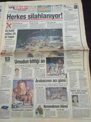 Takvim Gazetesi - 29 Nisan 1996 - Münir Özkul Hayata Dönüşümü Karıma Borçluyum -İzmirli Manken Hülya Arık Fotoğrafı - Liderlere Sorulacak Nereden Buldun - İzmir'de 53 AIDS'li Var - Refah Partisi - Mega Star Tarkan Konseri