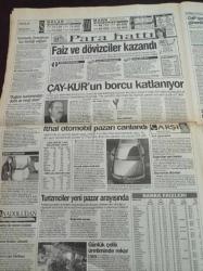 Takvim Gazetesi - 29 Nisan 1996 - Münir Özkul Hayata Dönüşümü Karıma Borçluyum -İzmirli Manken Hülya Arık Fotoğrafı - Liderlere Sorulacak Nereden Buldun - İzmir'de 53 AIDS'li Var - Refah Partisi - Mega Star Tarkan Konseri