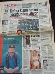 Takvim Gazetesi - 24 Nisan 1996 - Cahar Dudayev Yaşıyor - Savaş Ay- İsrail Hizbullah Savaşı Sürüyor -Yıldız Tilbe'nin Dramı - Dünya Çocukları 23 Nisan'ı Kutladı - Sibel Can - Akrep Nalan - Mehmet Ali Erbil - Ebru Gündeş - Suriye'ye Karşı Operasyon Kokusu