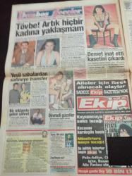Takvim Gazetesi - 24 Ekim 1996 - Zeynep Özal Adnan Güngör'ün Toplu Seks Yaptığı Video'yu İzledim - İbrahim Tatlıses'in Ebru Şallı