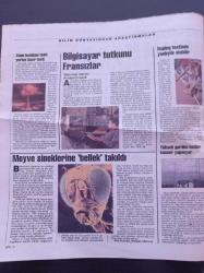 Cumhuriyet Bilim Teknik Gazetesi - 3 Haziran 1995 - Sayı 428 - Meyve Sineklerine Bellek Takıldı -Canlılarda Kokuların Anlamı Üzerine -Sarhoşluğun Kültürel Boyutları - Zeka Kalıtsal Mı - Psikiyatrinin Yarınki Yönelimleri