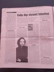 Cumhuriyet Kitap Gazetesi- 16 Şubat 1995 - Sayı 261 - İslam'ın Avrupa'yı İşgali -İlhan Berk Fotoğrafı - Dokunduğu Her Şey Şiir - Metin Celal - Oktay Taftalı- Hannah Arendt - İnsanlık Durumu - Serdar Rıfat Kırkoğlu - Medya Ulus Ve Devlet