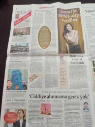 Cumhuriyet Pazar Gazetesi - 27 Ekim 2019 - Sayı 1546 - Buğra Gülsoy Fotoğrafı - Altın Portakal'da Yıldırım Önal Anı Ödülü Alan Can Kolukısa - Levent Kırca'nın Kızı Ayşe Kırca İle Röportaj