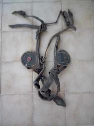 Antika - Eski at başlığı, at gözlüğü. Dekorluk görüldüğü gibi - kitantik - kitaLog