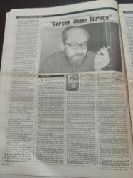 Cumhuriyet Kitap Gazetesi - 22 Haziran 2000 - Sayı 540 - Yunus Nadi Ödülleri 2000- Tahsin Yücel - Yakup Kadri Karaosmanoğlu Ahmet Haşim'i Anlatıyor - Sodom Ve Gomorra - Çiçek Açmış Genç Kızların Gölgesinde