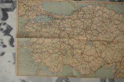 HAYAT TÜRKİYE KARAYOLLARI HARİTASI 1958 ARALIK NADİR (KİTAP RAF