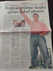 Hürriyet Pazar Gazetesi - 18 Temmuz 2004 - Adam Olacak Çocuk Şapkasından Belliydi Kadir Çöpdemir Çocukluk Fotoğrafı - Mustafa Sarıgül Ayşe Arman'a Anlattı - Kadınsız Bir Dünya Alarmı - Ronaldo - Futbolcular Brezilya'nın En Değerli İhracat Ürünü