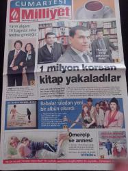 Milliyet Cumartesi Gazetesi - 10  Mayıs 2003 -  Ömerçip Ve Annesi -Beyazıt Öztürk - Meltem Cumbul - Korsan Kitap Yakalama Ekibi - Baba Zula - Ömerçip