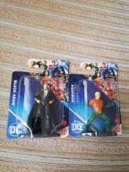 Black adam aquaman figür oyuncak 2 li set Sıfır paketli koleksiyon aksesuar süs nostalji tasarım hobi eğlence dekor