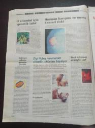 Cumhuriyet Bilim Teknik Gazetesi - 6 Eylül 2003 - Sayı 859 -  Harfsiz Okuma Programıyla Legasteni Tedavisi -Nicole Kidman Fotoğrafı - Ünlülere Tapınma Hastalık Mı - Otizmi Önceden Kestirmenin Yolu Bulundu - Hak Savunucusu Avukatlar Ve Yargı - Dişi Habeş Maymunları Ve Cinsellik