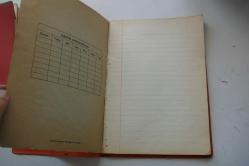 AKBANK PLASTİK OKUL DEFTERİ KAPAĞI VE DEFTERİ KULLANILMAMIS (SARI KASA