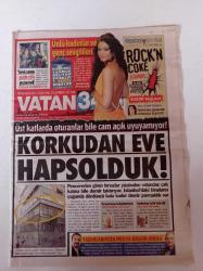 Vatan 34 Gazetesi - 3 Eylül 2005 - Ünlü Kadınlar ve Genç Sevgilileri - Ceyda Düvenci Fotoğrafı - Rock'n Coke İstanbul - Özcan Deniz - Şafak Sezer -  Amasya'nın Köyünden Boğaziçi Üniversitesi'ne  Hüseyin Çağrı Yanık