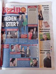 Vatan 34 Gazetesi - 3 Eylül 2005 - Ünlü Kadınlar ve Genç Sevgilileri - Ceyda Düvenci Fotoğrafı - Rock'n Coke İstanbul - Özcan Deniz - Şafak Sezer -  Amasya'nın Köyünden Boğaziçi Üniversitesi'ne  Hüseyin Çağrı Yanık