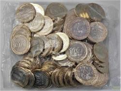 2022 Yılı Büyük Taarruz'un 100. Yılı 1 Lira Çil 100 Adet BÜYÜK TAARRUZ HATIRA PARA 1 TL DARPHANE POŞETİNDE ÇİL 100 ADET