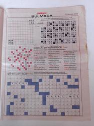 Milliyet Bulmaca Gazetesi - 10 Ağustos 2003 -  Şifreli Bulmaca - Sözcük Yerleştirmece -Brad Pitt Fotoğrafı - Nicole Kidman - Kim Bassinger - Alec Baldwin- Petek Bulmaca - Zeka Oyunları - Mozaik Bulmaca