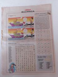 Milliyet Bulmaca Gazetesi - 10 Ağustos 2003 -  Şifreli Bulmaca - Sözcük Yerleştirmece -Brad Pitt Fotoğrafı - Nicole Kidman - Kim Bassinger - Alec Baldwin- Petek Bulmaca - Zeka Oyunları - Mozaik Bulmaca