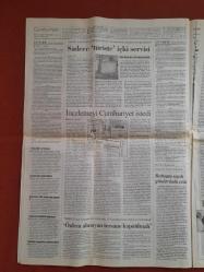 Cumhuriyet Gazetesi 18 Temmuz 2008 Ergenekon Çelişkileri,Erdoğan Yargıyı Etkiliyor,İncelemeyi Cumhuriyet İstedi,Belediye İşçisine Coplu Müdahele,AKP'ye Olumlu Görüş,Davada Geri Sayım Başladı,Soruşturmanın Çivisi Çıktı,Ergenekon Çelişkileri,Beşiktaş'ta Kazan Kaynıyor,Güiza'dan Aragones Portresi,Polat'tan Yıldız Sözü,Transfer Günleri,Galatasaray ve Beşiktaş Atağa Kalktı