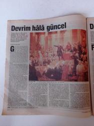 Cumhuriyet Fransız Devrimi Gazetesi - 1789'dan 1989'a Fransız Devriminin İkiyüzüncü Yılı - İnsan Hakları Bildirgesi - Osmanlı Gözüyle Devrim - Jakobenlerin Rolü - Devrim Kadınlara Ne Yaptı