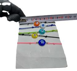 Nazarlık Bileklik - Cam Nazar Boncuklu Bilezik - Nazar Boncuğu - 4 Adet