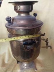 BAKIR SEMAVER, ELEKTİRİKLİ BAKIR SEMAVER, PİRİNÇ AYAKLI, PİRİNÇ MUSLUKLU..NOT: ELEKTRİK KABLOSU YOKTUR..