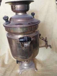 BAKIR SEMAVER, ELEKTİRİKLİ BAKIR SEMAVER, PİRİNÇ AYAKLI, PİRİNÇ MUSLUKLU..NOT: ELEKTRİK KABLOSU YOKTUR..