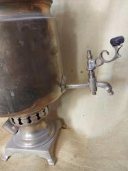 BAKIR SEMAVER, ELEKTİRİKLİ BAKIR SEMAVER, PİRİNÇ AYAKLI, PİRİNÇ MUSLUKLU..NOT: ELEKTRİK KABLOSU YOKTUR..